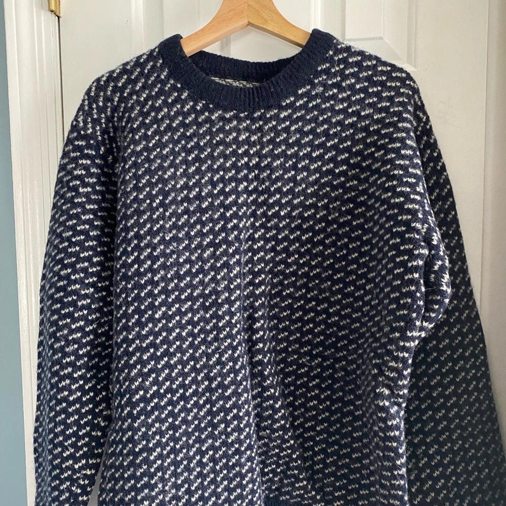 Men’s Vintage LL Bean Birdseye Wool Sweater